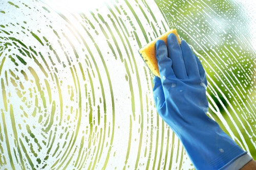 Patio cleaning service for a modern Canary Wharf terrace