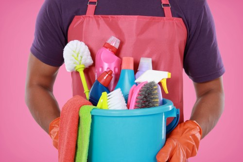 Professional oven cleaning service for a modern Canary Wharf apartment kitchen