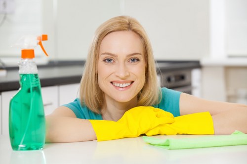 Careful fabric sofa cleaning in a Canarywharf home interior