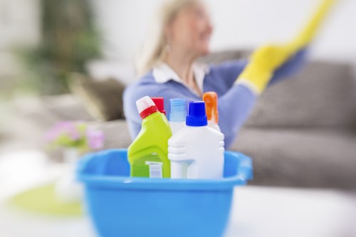 Cleaning support for shared business spaces in Canary Wharf